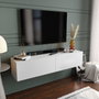 Hanah Home Soporte de TV Escandinavo Blanco